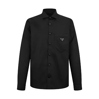 Kitlife Prada Nylon Black Shirt with Triangle Logo