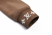 Kitlife Louis Vuitton Brown Leather Patch Fleece Blouson - 3