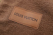 Kitlife Louis Vuitton Brown Leather Patch Fleece Blouson - 5