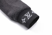 Kitlife Louis Vuitton Black Leather Patch Fleece Blouson - 4