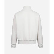 Kitlife Louis Vuitton White Leather Patch Fleece Blouson - 6