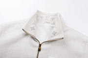 Kitlife Louis Vuitton White Leather Patch Fleece Blouson - 3