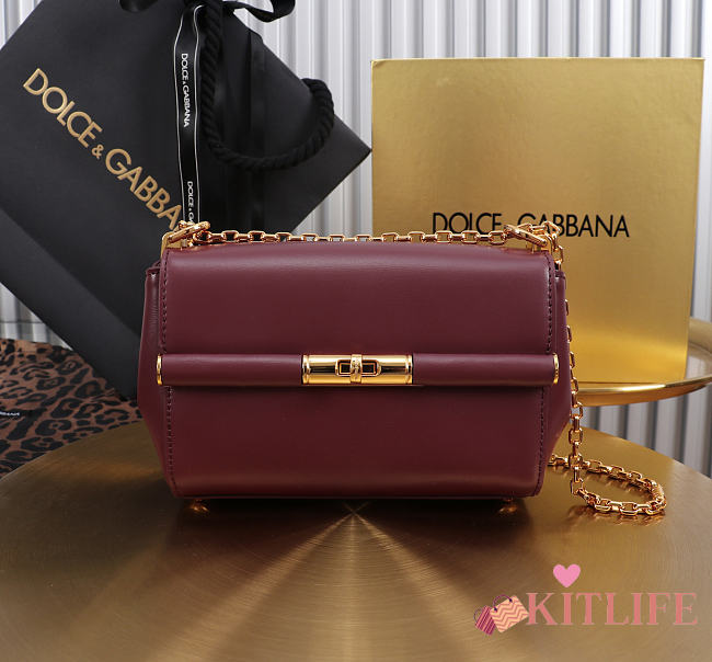 Kitlife Dolce & Gabbana Marlene Micro Bag Burgundy 18x10.6x7cm - 1