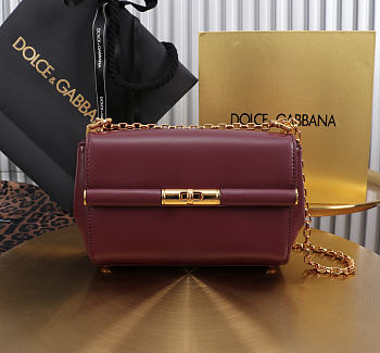 Kitlife Dolce & Gabbana Marlene Micro Bag Burgundy 18x10.6x7cm