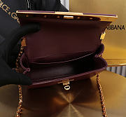 Kitlife Dolce & Gabbana Marlene Micro Bag Burgundy 18x10.6x7cm - 6