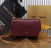Kitlife Dolce & Gabbana Marlene Micro Bag Burgundy 18x10.6x7cm - 3