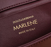 Kitlife Dolce & Gabbana Marlene Micro Bag Burgundy 18x10.6x7cm - 2