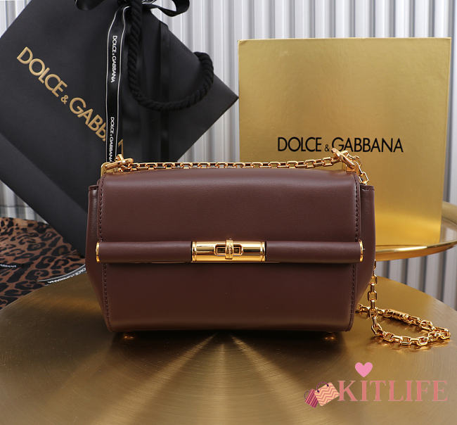 Kitlife Dolce & Gabbana Marlene Micro Bag Dark Brown 18x10.6x7cm - 1