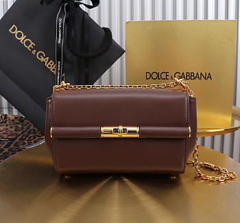 Kitlife Dolce & Gabbana Marlene Micro Bag Dark Brown 18x10.6x7cm