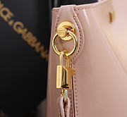 Kitlife Dolce & Gabbana Large Vittoria Calfskin Shoulder Bag Light Pink 40x12x30cm  - 3