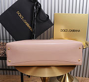 Kitlife Dolce & Gabbana Large Vittoria Calfskin Shoulder Bag Light Pink 40x12x30cm  - 2