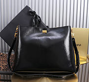Kitlife Dolce & Gabbana Large Vittoria Calfskin Shoulder Bag Black 40x12x30cm  - 1