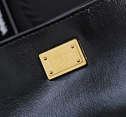 Kitlife Dolce & Gabbana Large Vittoria Calfskin Shoulder Bag Black 40x12x30cm  - 2