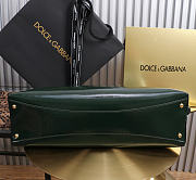 Kitlife Dolce & Gabbana Large Vittoria Calfskin Shoulder Dark Green 40x12x30cm - 5
