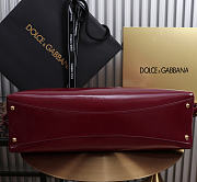 Kitlife Dolce & Gabbana Large Vittoria Calfskin Shoulder Bag Red 40x12x30cm  - 4