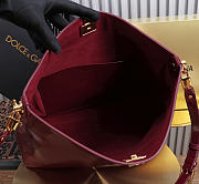 Kitlife Dolce & Gabbana Large Vittoria Calfskin Shoulder Bag Red 40x12x30cm  - 3