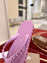 Kitlife Christian Louboutin Super Loubi Flip Thong Sandals Purple - 6