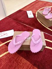 Kitlife Christian Louboutin Super Loubi Flip Thong Sandals Purple - 3