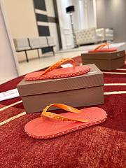 Kitlife Christian Louboutin Super Loubi Flip Thong Sandals Orange - 2