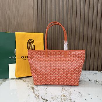 Kitlife Goyard Zip Bag Orange 30x25x14 cm
