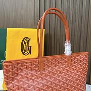 Kitlife Goyard Zip Bag Orange 30x25x14 cm - 6
