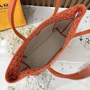 Kitlife Goyard Zip Bag Orange 30x25x14 cm - 4