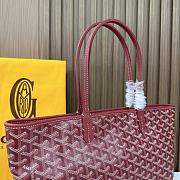 Kitlife Goyard Zip Bag Red 30x25x14 cm - 6