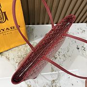 Kitlife Goyard Zip Bag Red 30x25x14 cm - 5