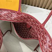 Kitlife Goyard Zip Bag Red 30x25x14 cm - 3