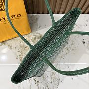 Kitlife Goyard Zip Bag Green 30x25x14 cm - 5