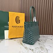 Kitlife Goyard Zip Bag Green 30x25x14 cm - 2