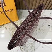 Kitlife Goyard Zip Bag Burgundy 30x25x14 cm - 6
