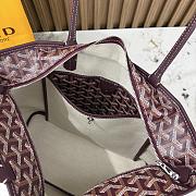 Kitlife Goyard Zip Bag Burgundy 30x25x14 cm - 5