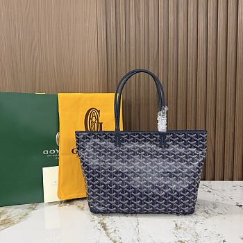 Kitlife Goyard Zip Bag Dark Blue 30x25x14 cm