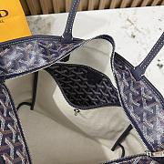 Kitlife Goyard Zip Bag Dark Blue 30x25x14 cm - 6