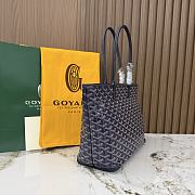Kitlife Goyard Zip Bag Dark Blue 30x25x14 cm - 5