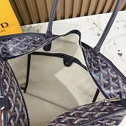 Kitlife Goyard Zip Bag Dark Blue 30x25x14 cm - 4