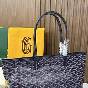 Kitlife Goyard Zip Bag Dark Blue 30x25x14 cm - 2