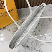 Kitlife Goyard Zip Bag White 30x25x14cm  - 4