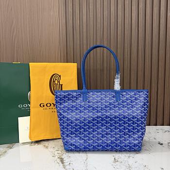 Kitlife Goyard Zip Bag Blue 30x25x14 cm