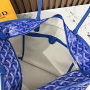 Kitlife Goyard Zip Bag Blue 30x25x14 cm - 6