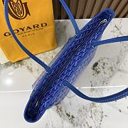 Kitlife Goyard Zip Bag Blue 30x25x14 cm - 5