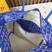 Kitlife Goyard Zip Bag Blue 30x25x14 cm - 4
