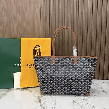 Kitlife Goyard Zip Bag Black & Brown 30x25x14 cm
