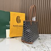 Kitlife Goyard Zip Bag Black & Brown 30x25x14 cm - 6