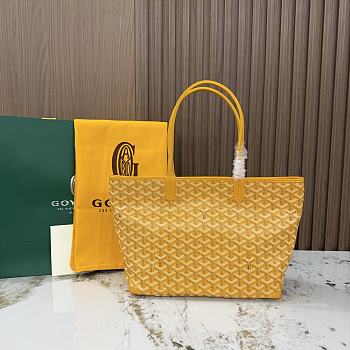 Kitlife Goyard Zip Bag Yellow 30x25x14 cm 