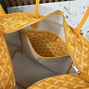 Kitlife Goyard Zip Bag Yellow 30x25x14 cm  - 4