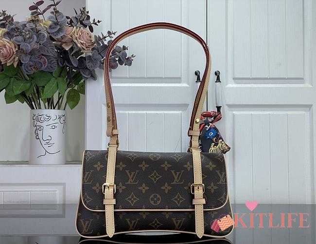 Kitlife Louis Vuitton Marelle Handbag Brown M28613 28x15.5x7cm - 1