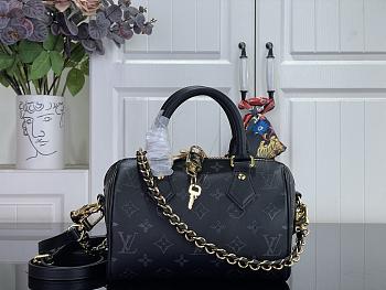 Kitlife Louis Vuitton Speedy Bandoulière 20 Handbag Black M3A079 20.5x13.5x12cm