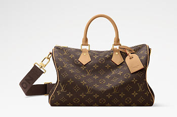 Kitlife Louis Vuitton Speedy 30 Bandoulière Handbag Brown M2A454 34x22x19cm